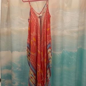 Gorgeous colorful flowing dress size S
